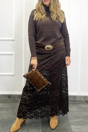 Bolso Cartera Tachas Piel ojala shop